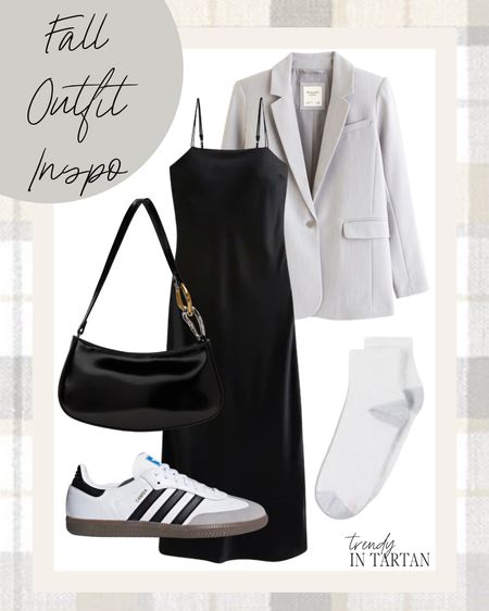 Fall outfit Inspo!

Midi dress, slip dress, blazer, black purse, ankle socks, adidas sambas, fall style

#LTKSeasonal #LTKstyletip #LTKmidsize