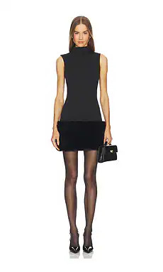 LOBA Dianne Mini Dress in Black from Revolve.com | Revolve Clothing (Global)