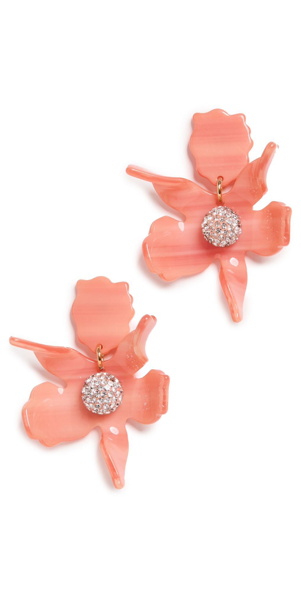 Lele Sadoughi Small Crystal Lily Earrings | SHOPBOP | Shopbop