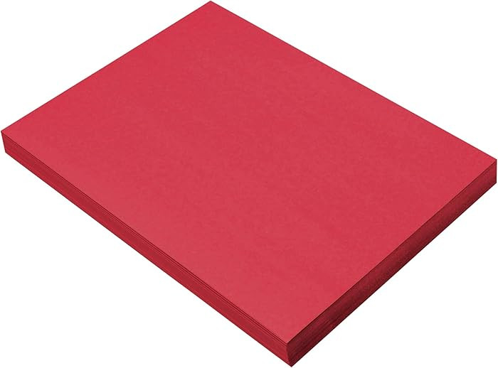 Prang (Formerly SunWorks) Construction Paper, Holiday Red, 9" x 12", 100 Sheets | Amazon (US)