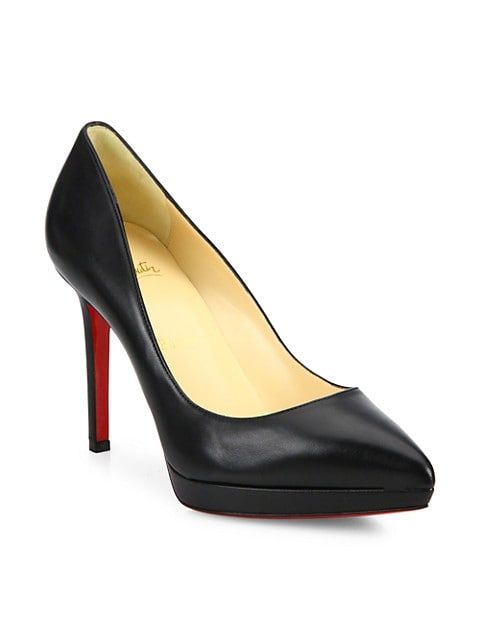 Pigalle 100 Leather Platform Pumps | Saks Fifth Avenue