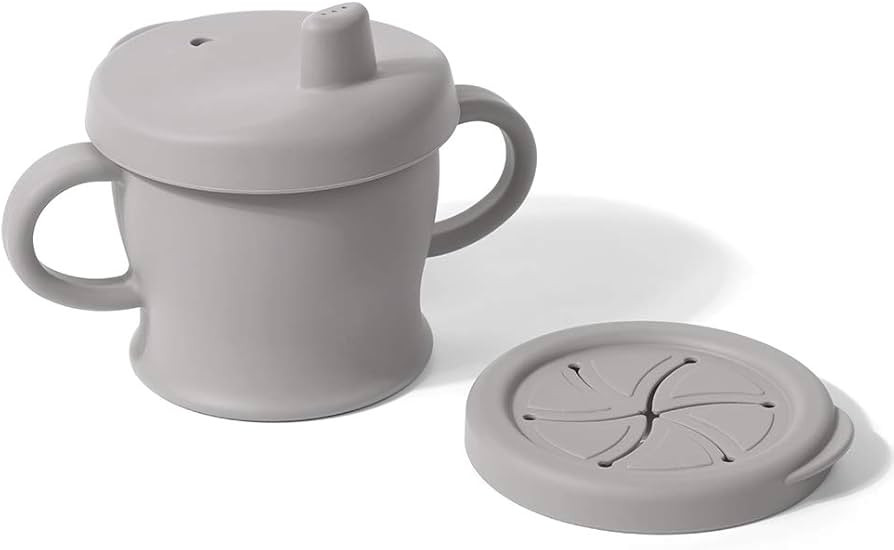 haakaa Silicone Sip-N-Snack Cup, Drop-proof Toddlers Sippy Cup & Snack Container 2-in-1, BPA Free... | Amazon (US)