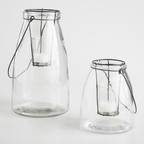 Clear Glass Cheyenne Lantern | World Market