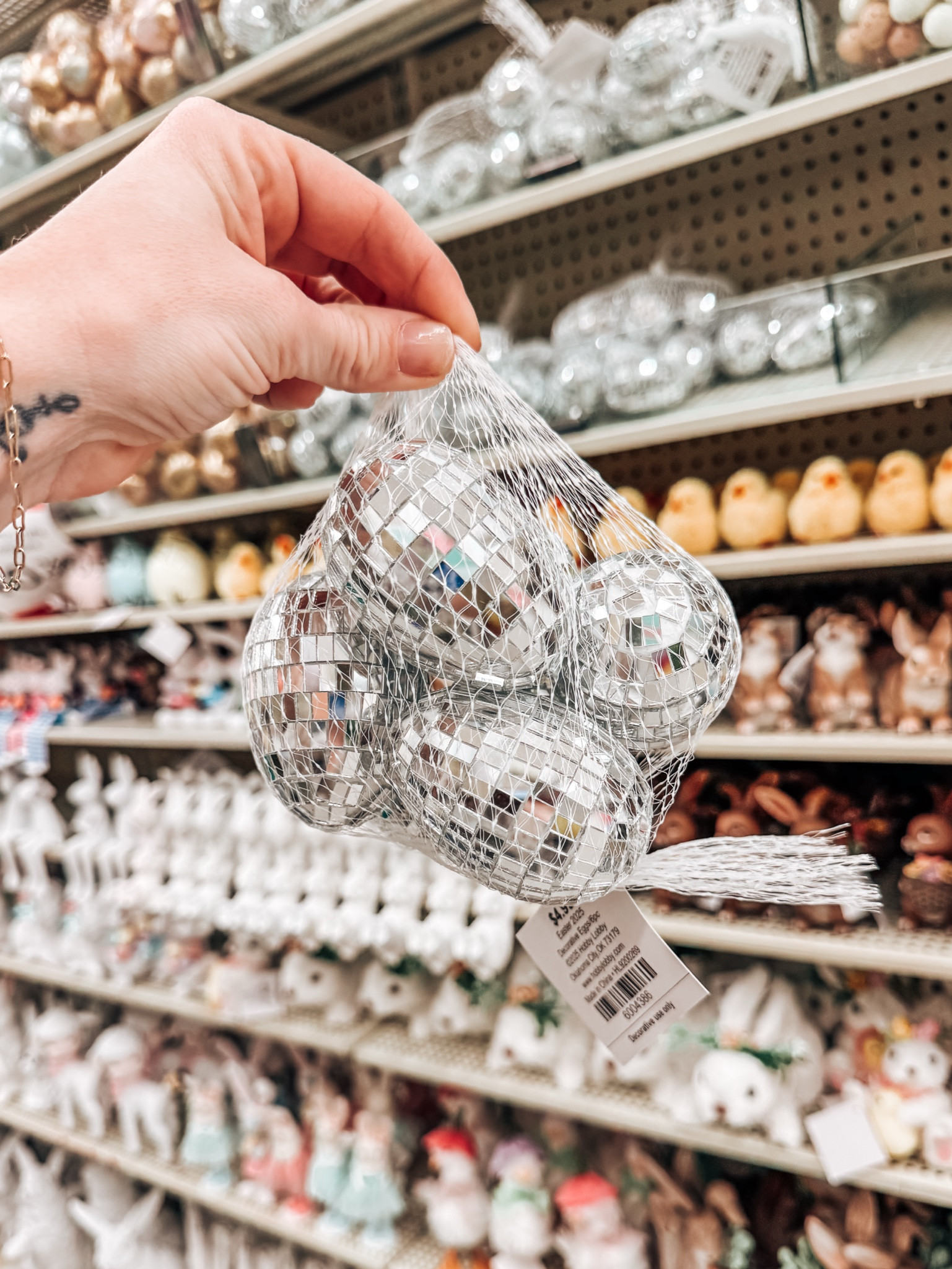 Found these super cute disco ball Easter eggs at Hobby lobby 

#LTKSeasonal #LTKHome