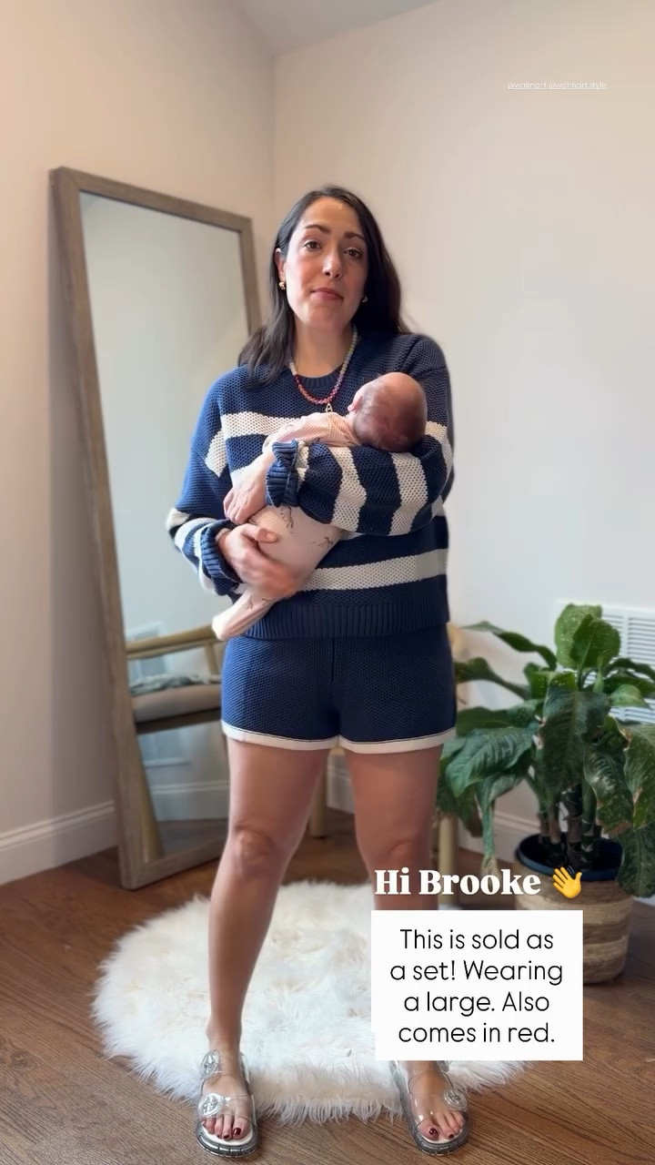 This is sold as a set! Wearing a large. Also comes in red.  Hi Brooke 👋  @walmart @walmartstyle