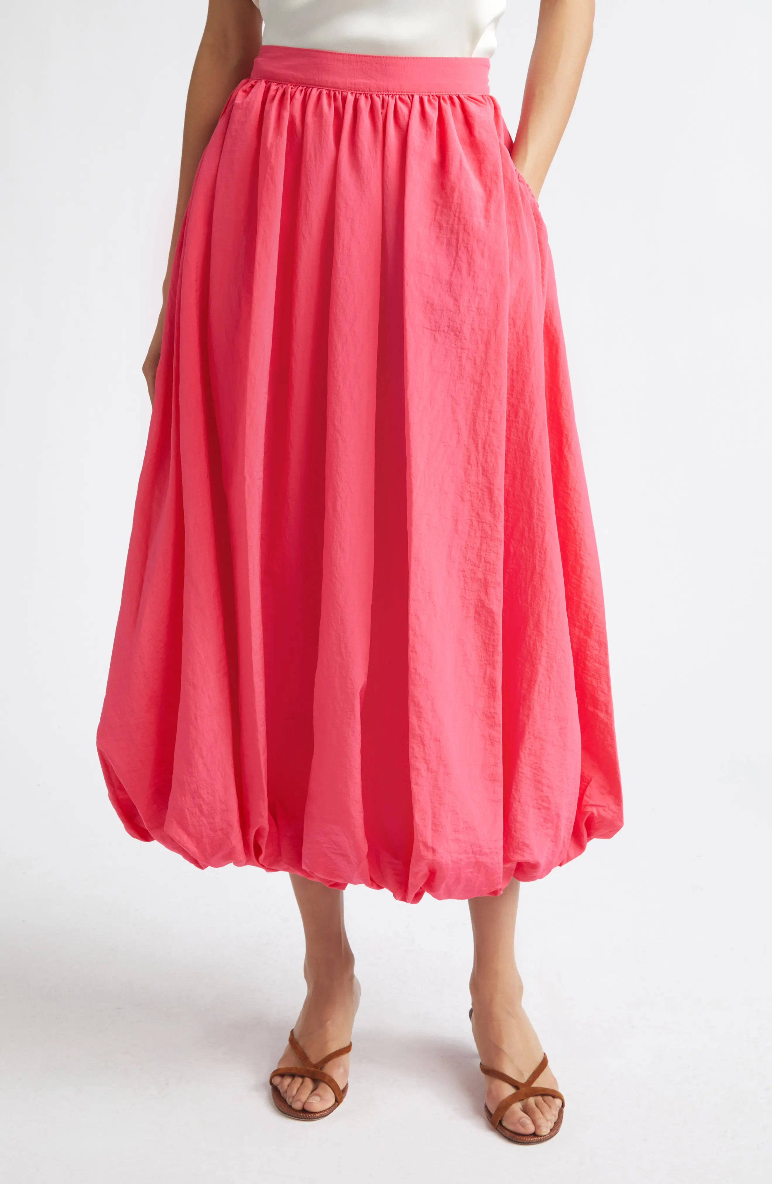 Allinae Bubble Hem Nylon Skirt (Women) | Nordstrom | Nordstrom