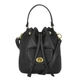 Free Assembly Women's Faux Leather Drawstring Handbag, Black | Walmart (US)
