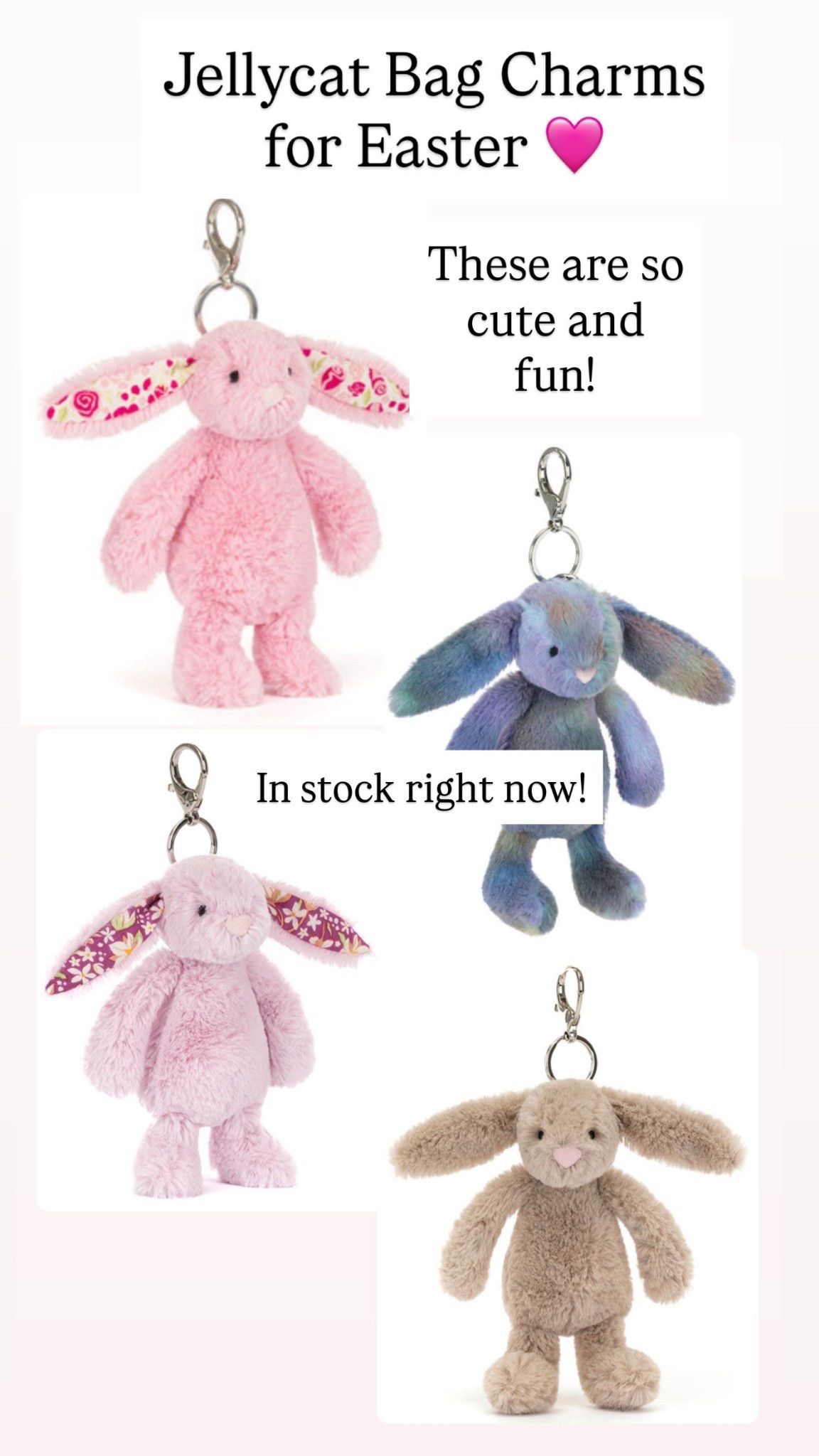 Jellycat bag charms for Easter! 

#LTKSeasonal