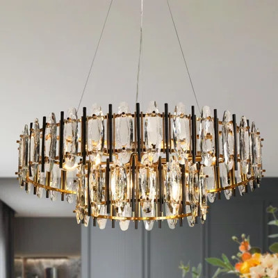 Adyanna 10 - Light Dimmable Tiered Crystal Chandelier | Wayfair North America