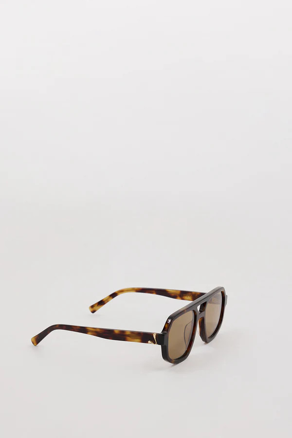 LUV LOU THE BANKS KHAKI SUNGLASSES | DISSH