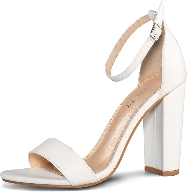 White Block Heel | Amazon (US)
