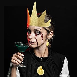 Women Mermaid Accessories | Gold Crown Shell Necklace and Shell Earrings for Role Play | Hallowee... | Amazon (US)