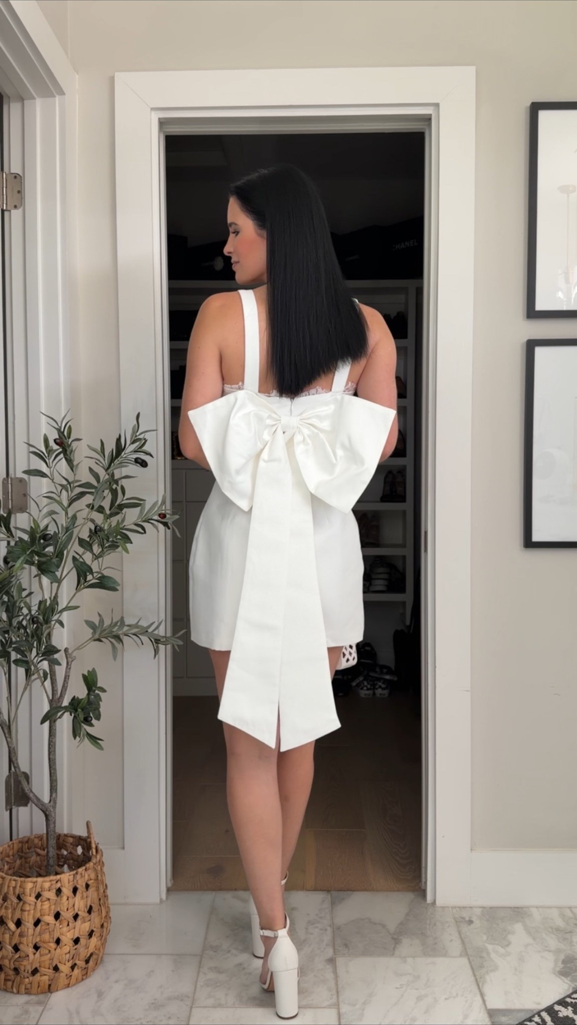This bow back little white mini dress is absolutely stunning for summer or if you are an upcoming bride. Perfect for a bridal shower or reception dress or even for a beach elopement wedding!

#LTKWedding #LTKTall #LTKOver40