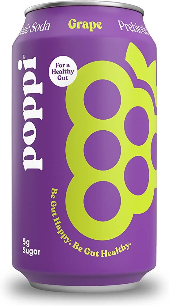 POPPI Sparkling Prebiotic Grape Soda w/Gut Health & Immunity Benefits, Beverages made with Apple ... | Amazon (US)
