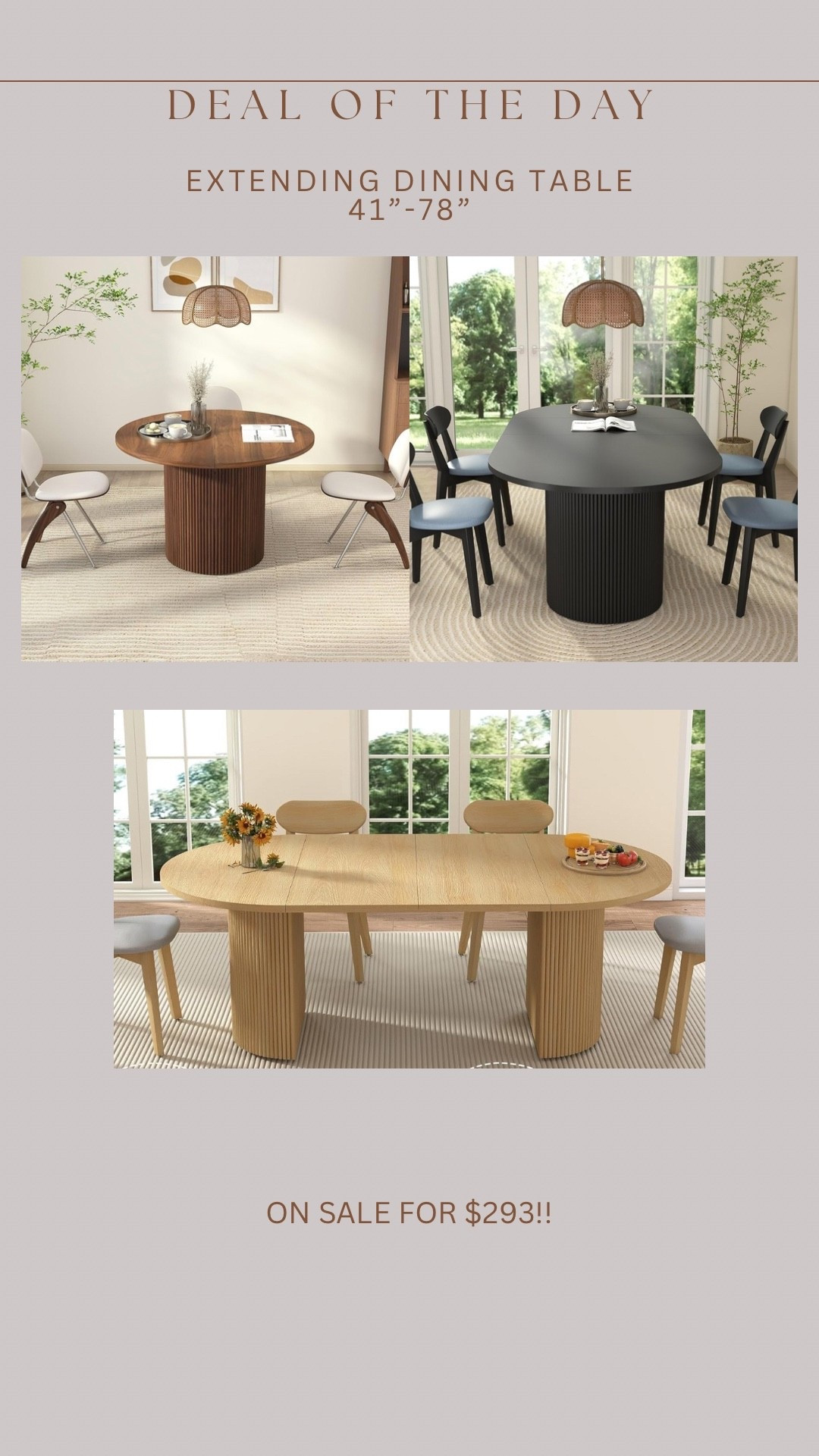 I can’t believe I’ve never seen this! Extending dining table with two leafs under $300 right now 🙌🏻 

#LTKSaleAlert #LTKStyleTip #LTKHome