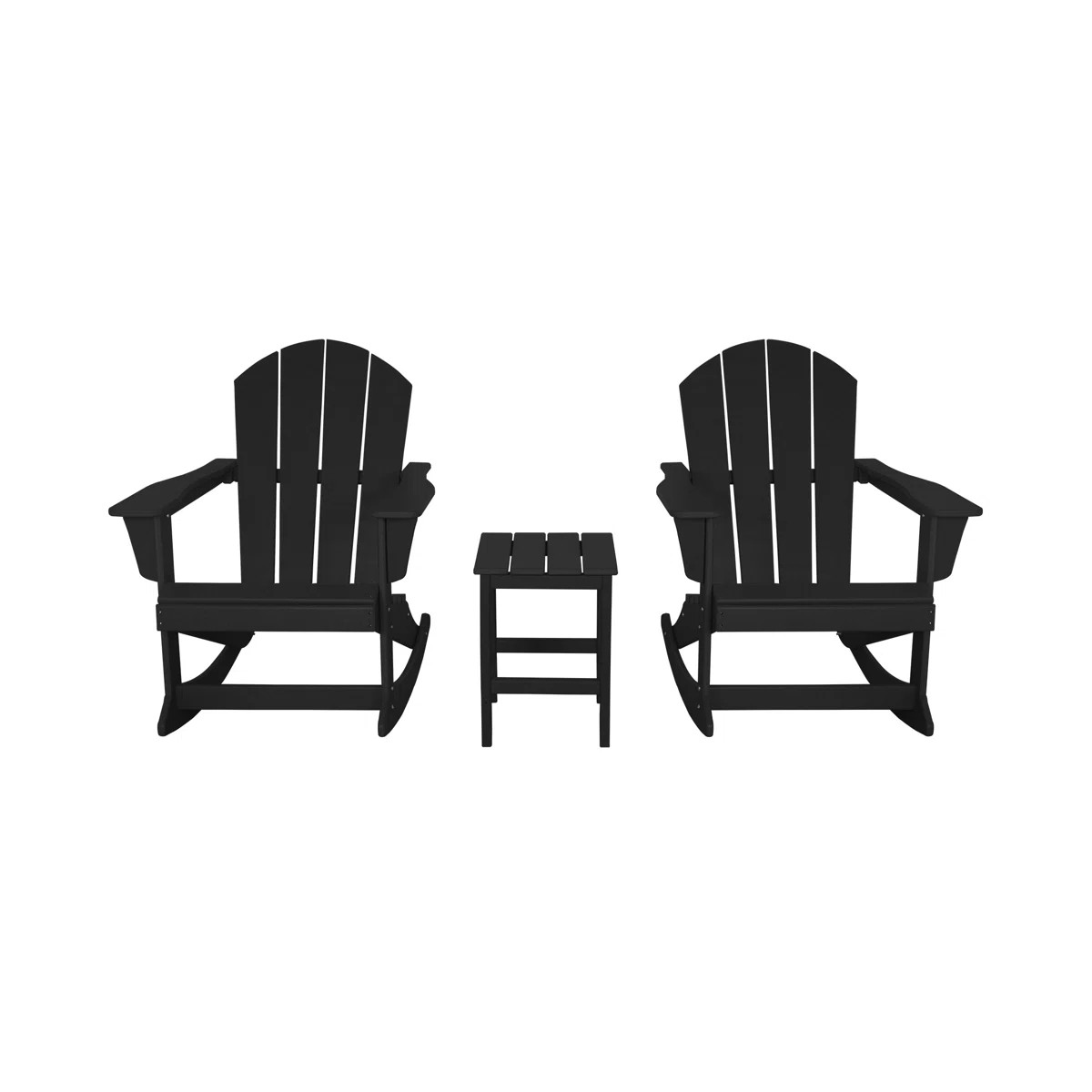 Laguna Rocking Outdoor Adirondack Chair With Table | Wayfair North America