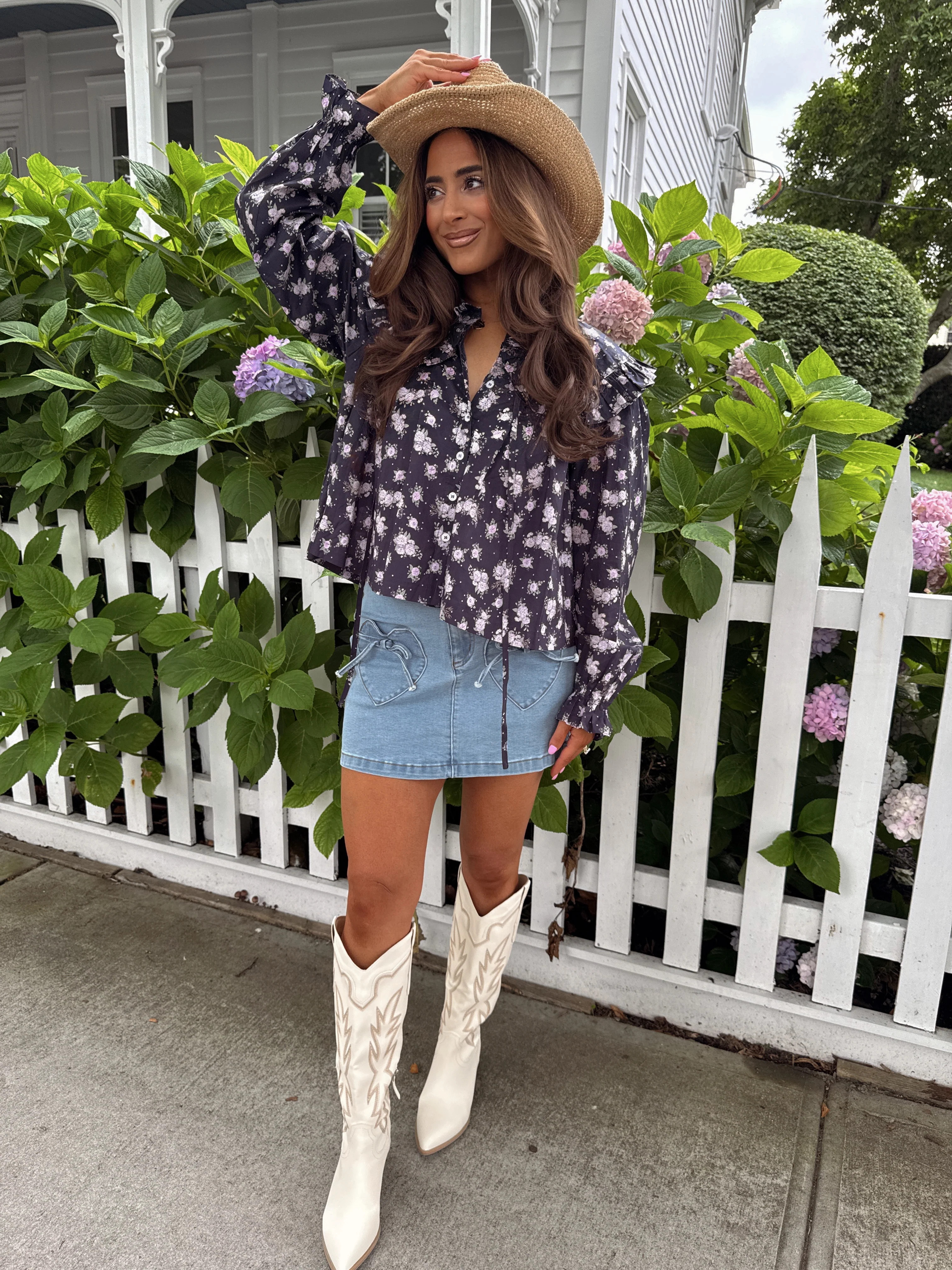 The Bella Top (Navy) | Shop Your Darling Style