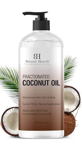 Botanic Hearth Fractionated Coconut Oil For skin 16 fl oz | Liquid Carrier Oil for Diluting Essential Oils - Skin, Lip, Body & Hair Oil Moisturize | Amazon (US)