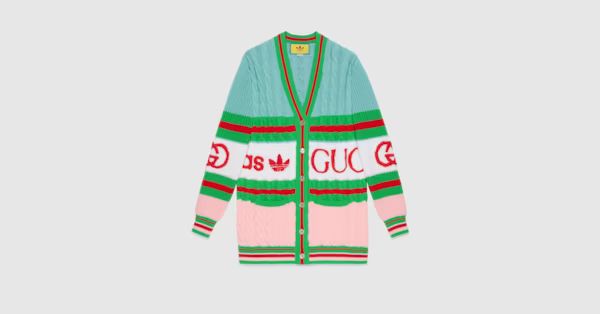 Gucci - adidas x Gucci wool cardigan | Gucci (US)