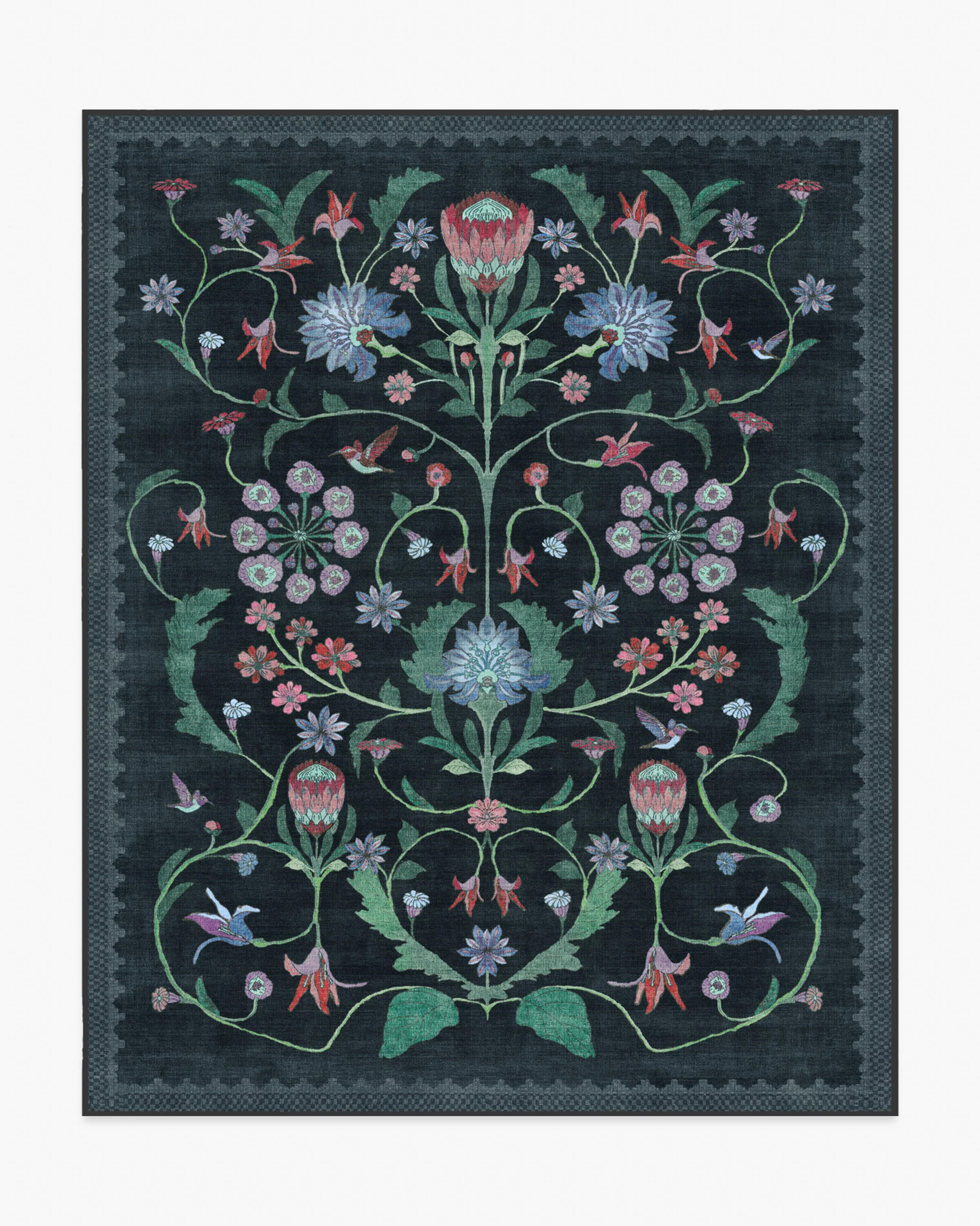 Protea Charcoal Rug | Ruggable
