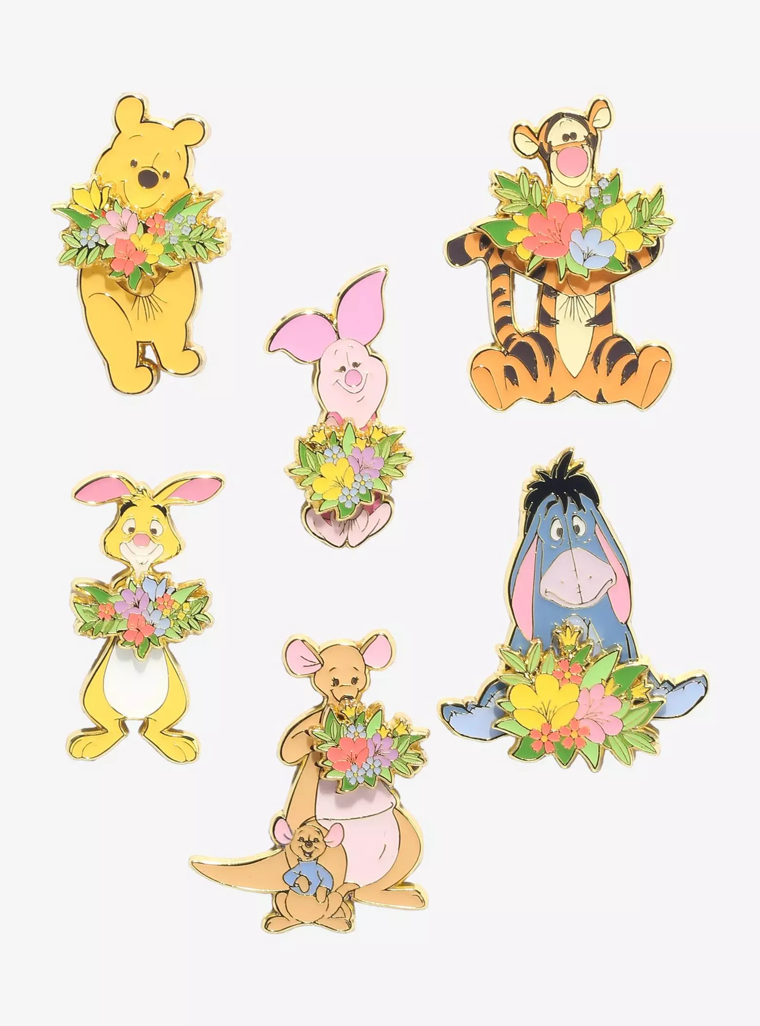 Loungefly Disney Winnie the Pooh Floral Characters Blind Box Enamel Pin - BoxLunch Exclusive | BoxLunch