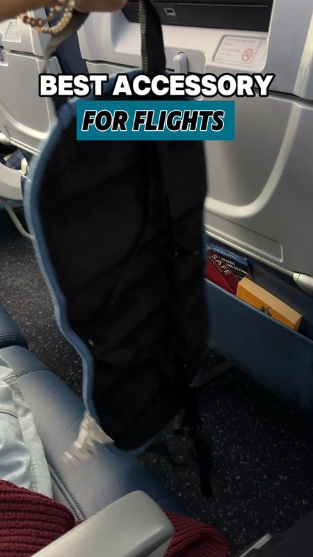 This is my most go to product for flights! 

This foot hammock attaches to the tray and gives so much support for your feet especially if you can’t naturally reach the floor and also to just stretch out your legs. 

On a long flight I like to also put it around my calves to be able to recline a little more. 

If you’re planning on travel this is super easy to pack so as not to take up much space  

- travel accessories, travel foot rest, adjustable flying foot sling, portable travel foot hammock, long airplane flight accessories for feet

#LTKfindsunder50 #LTKfindsunder100 #LTKtravel #LTKGiftGuide #LTKVideo