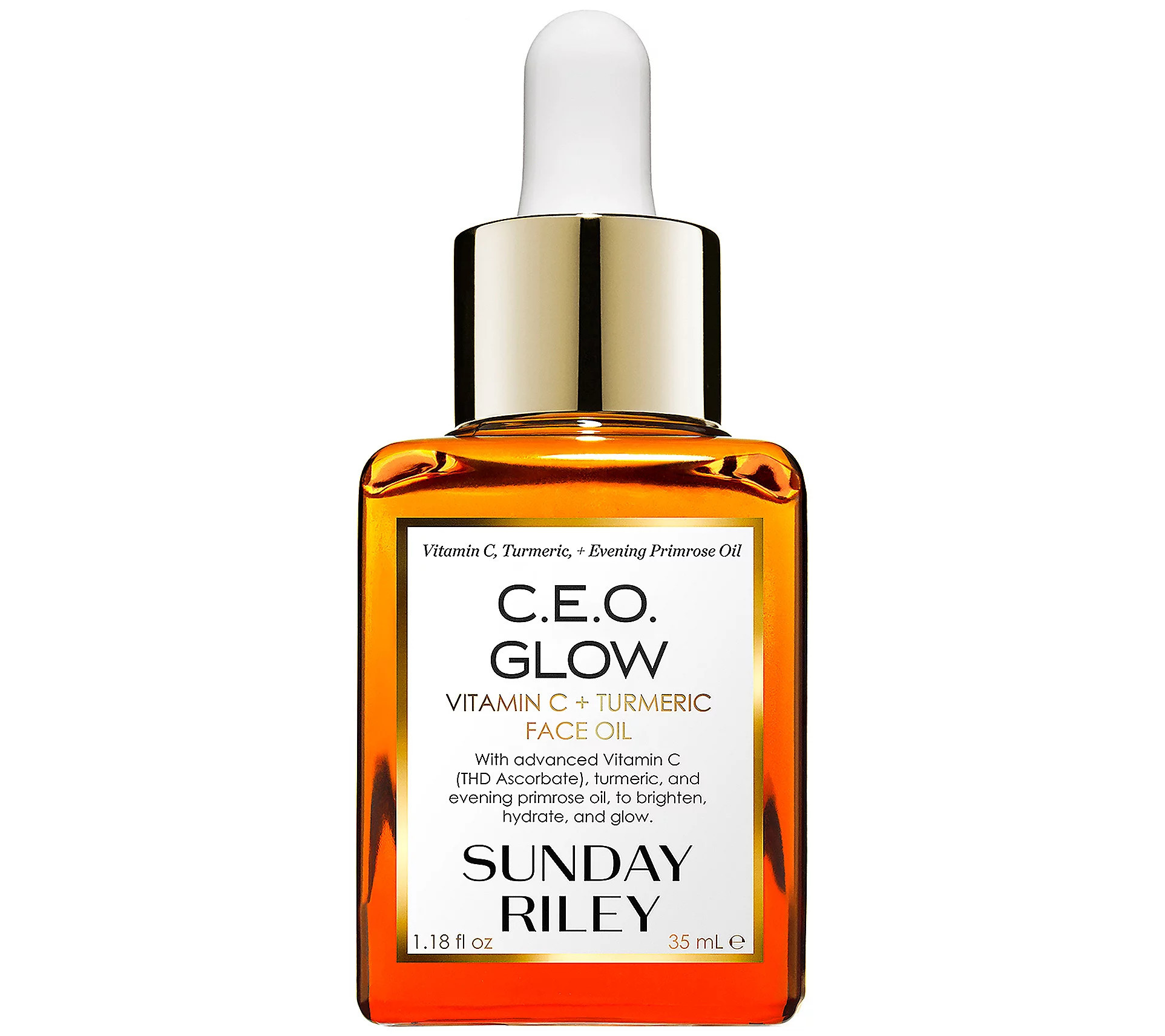 Sunday Riley C.E.O. Glow Vitamin C + Turmeric Face Oil, 1.18 | QVC