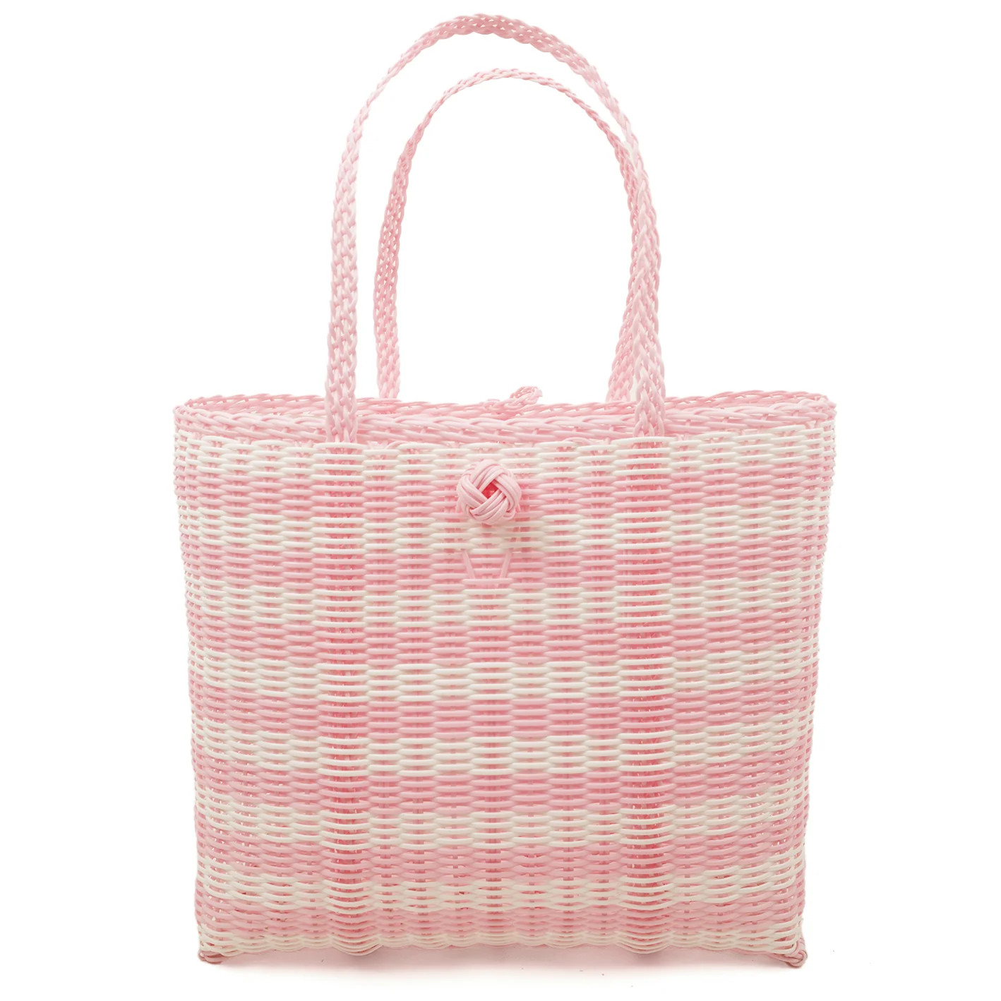 Small | Lined Paper Stripe in Baby Pink / White | The Lilley Line