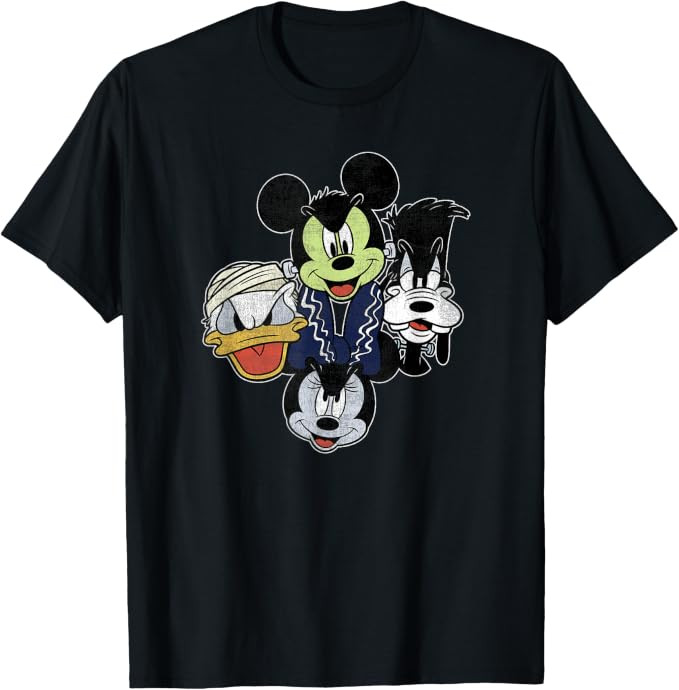 Disney Mickey and Friends Halloween Group Shot Costumes T-Shirt | Amazon (US)