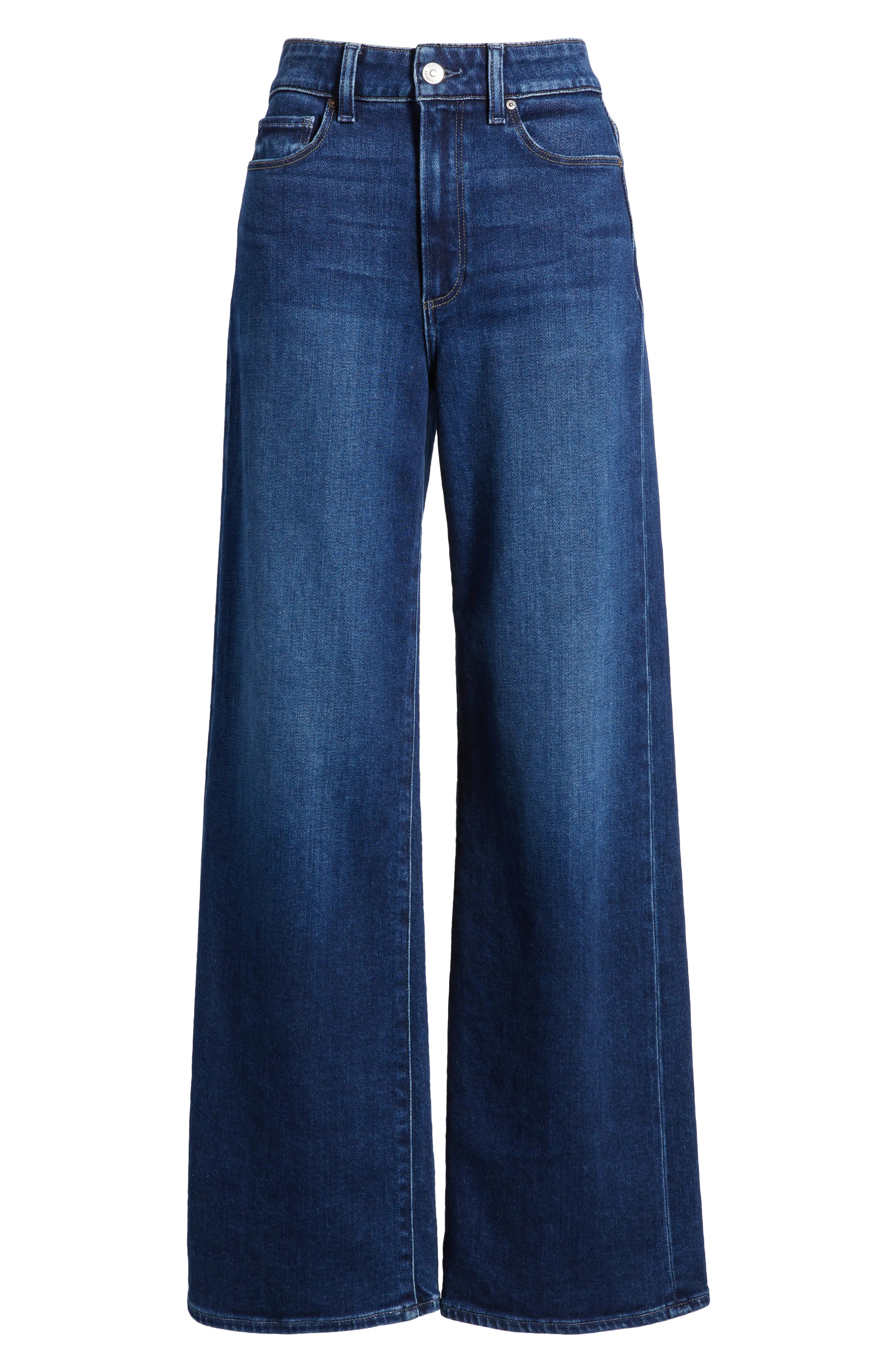 PAIGE Anessa High Waist Wide Leg Jeans in Willat at Nordstrom, Size 29 | Nordstrom