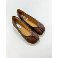 Women Eco Friendly Split Toe Tabi Ballet Flats | Vintage Foldable Tabis Retro Brown Khaki Black | Etsy (US)