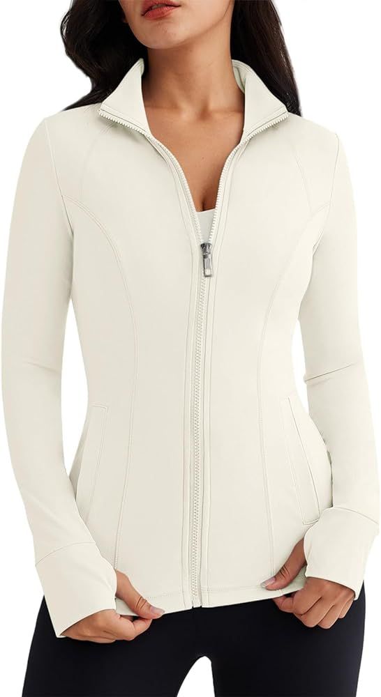 Trendy Queen Womens Zip Up Jackets Long Sleeve Hoodies Gym Sweaters Workout Clothes 2023 | Amazon (US)