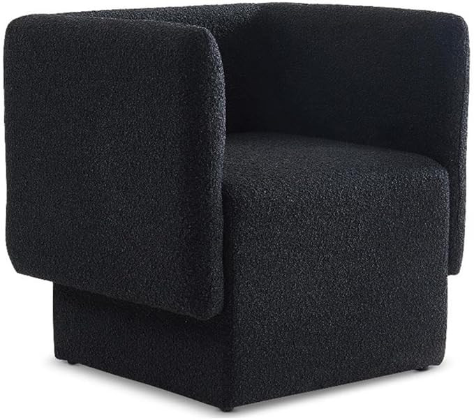 Meridian Furniture 575Black Vera Collection Modern | Contemporary Boucle Fabric Upholstered Accen... | Amazon (US)