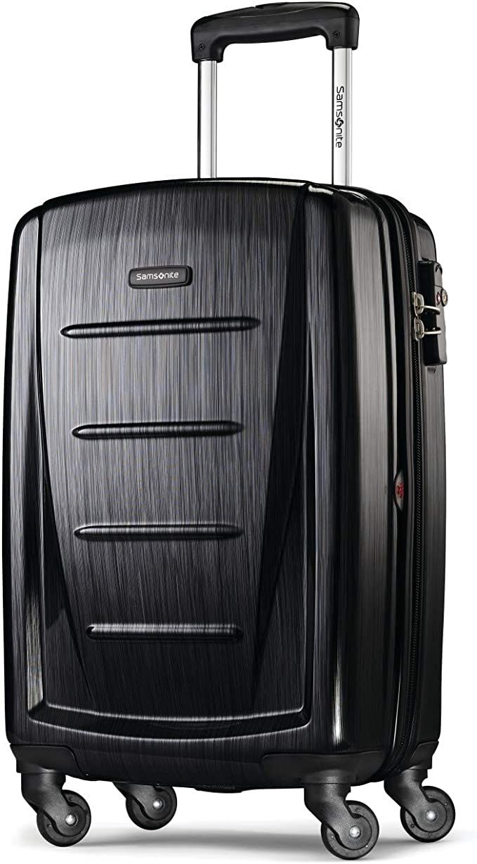 Samsonite Winfield 2 Hardside Luggage with Spinner Wheels, Brushed Anthracite, Carry-On 20-Inch | Amazon (US)