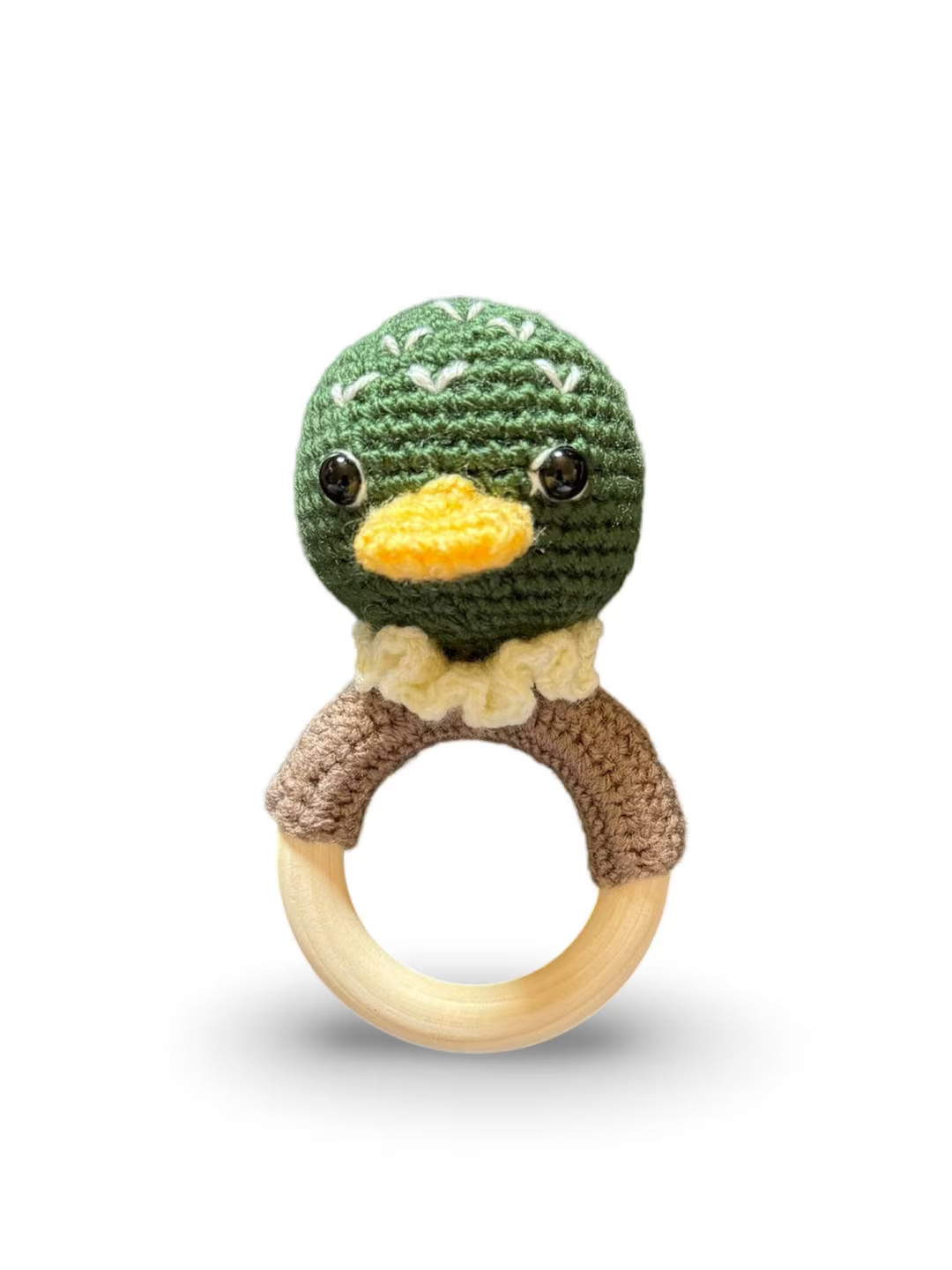 Handmade Mallard Duck Rattle - Etsy | Etsy (US)