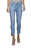PAIGE Women's Hoxton Vintage Two Tone Slim Fit Ankle Jean, Lizzie, 27 | Amazon (US)