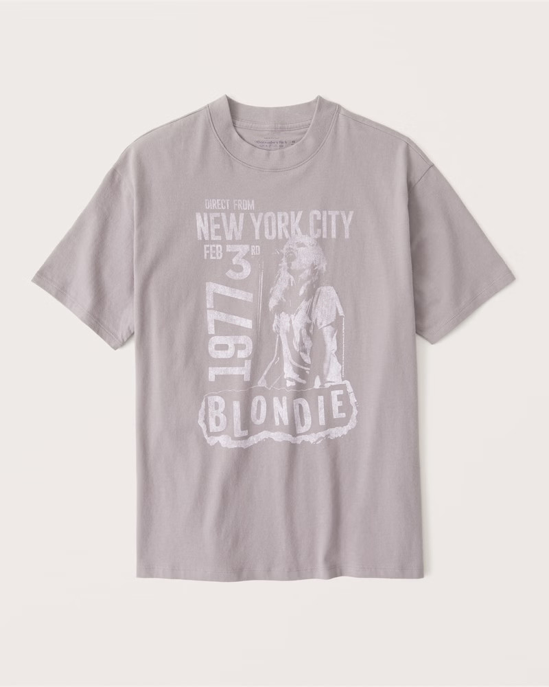 Oversized Boyfriend Blondie Band Tee | Abercrombie & Fitch (US)