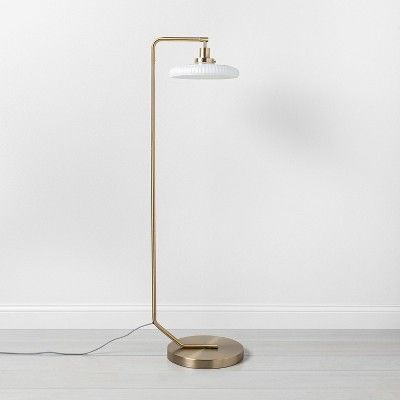 Brass Floor Lamp (Includes LED Light Bulb) - Hearth & Hand™ with Magnolia | Target