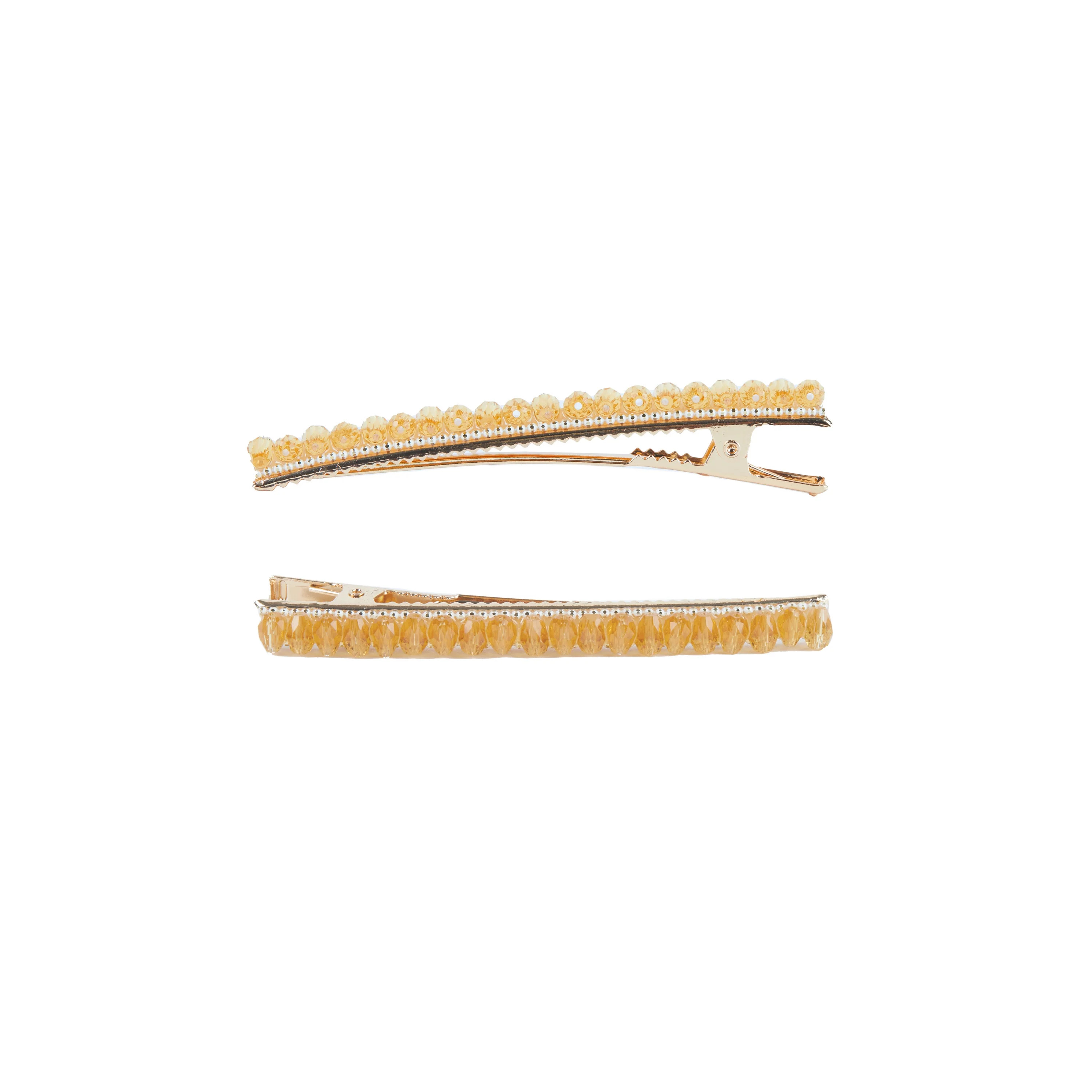 Hairitage Beaded Hair Clips – Gold, 2PC | Walmart (US)
