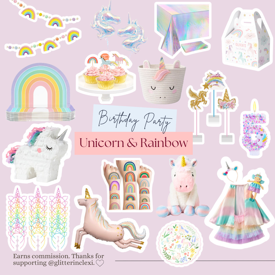 Unicorns and Rainbows Birthday Party theme 

 #LTKSaleAlert #LTKBaby #LTKKids