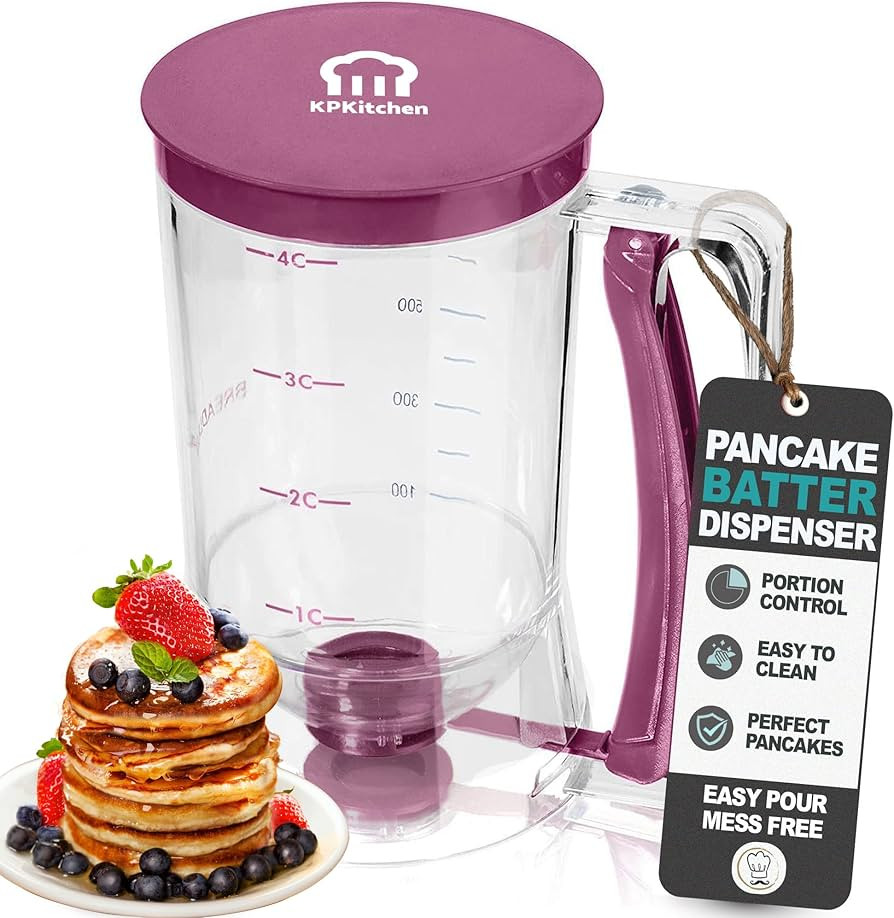 KPKitchen Pancake Batter Dispenser - Kitchen Must Have Tool for Perfect Pancakes, Cupcake, Waffle... | Amazon (US)