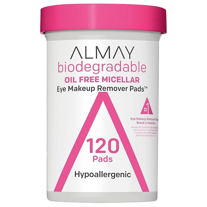 Makeup Remover Pads by Almay,Micellar Gentle, Longwear & Waterproof, Hypoallergenic, Fragrance Fr... | Amazon (US)