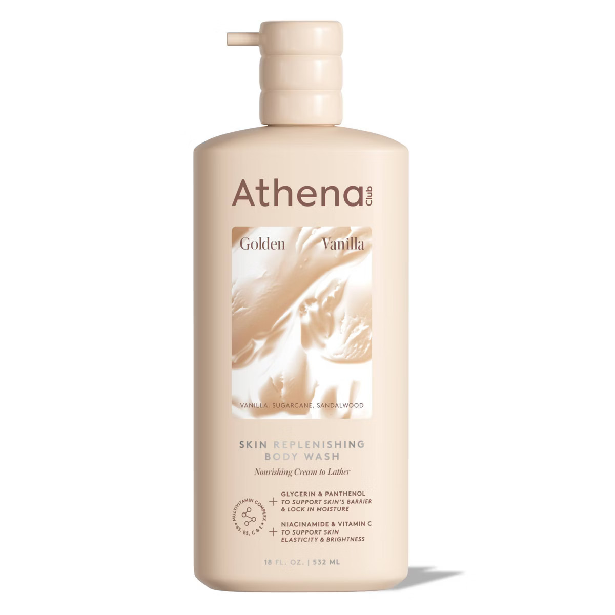 Athena Club Skin Replenishing Body Wash - Golden Vanilla - 18 fl oz | Target