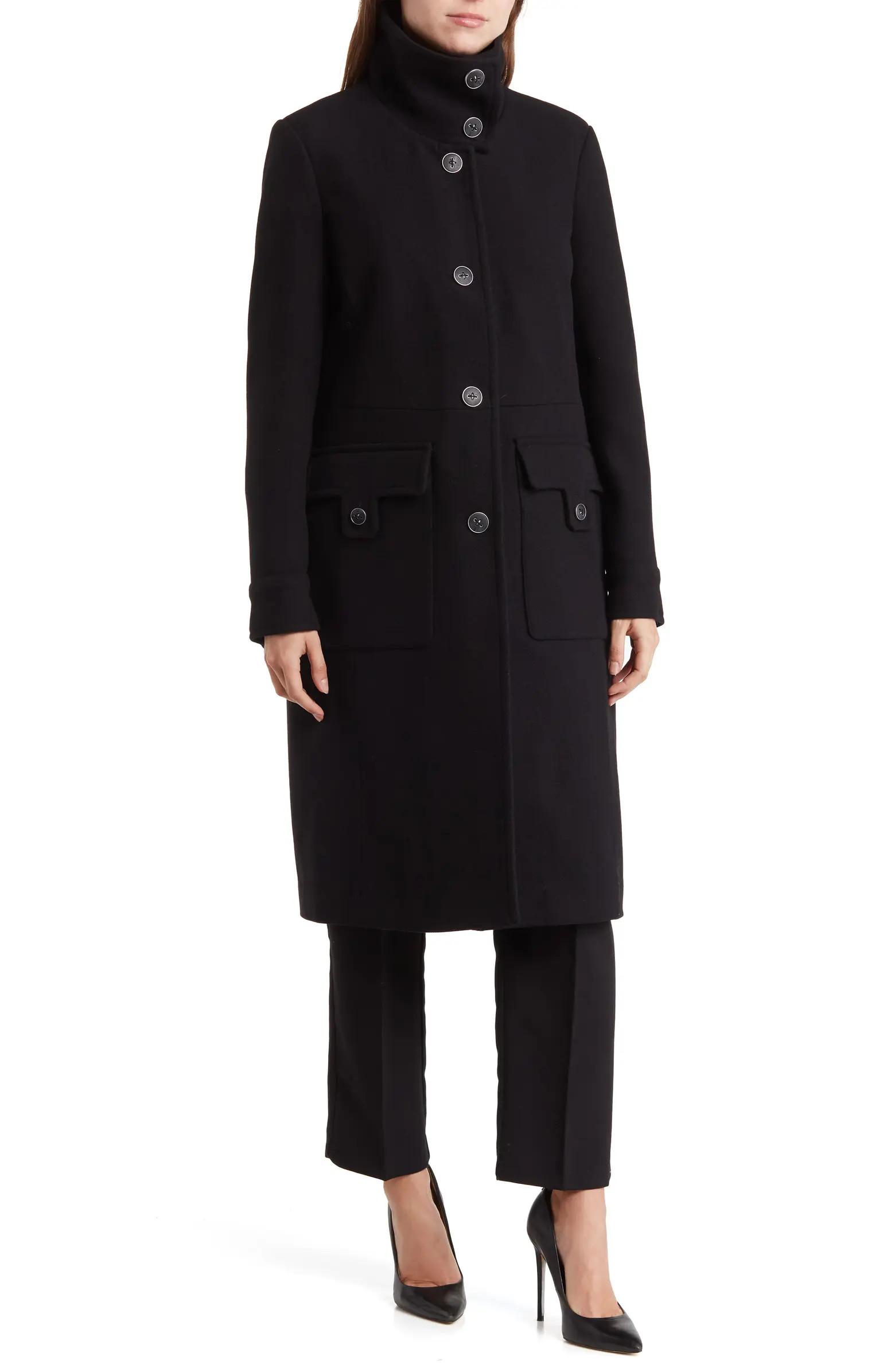 Almedia Wool Blend Twill Coat | Nordstrom