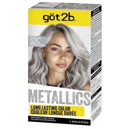 got2b Metallics Permanent Hair Dye, M71 Metallics Silver, Hair Color for Women & Men, 1 Kit | Walmart (US)