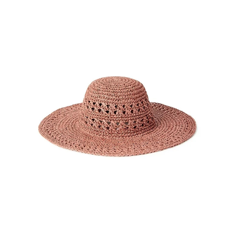 Time And Tru Women's Woven Straw Hat | Walmart (US)