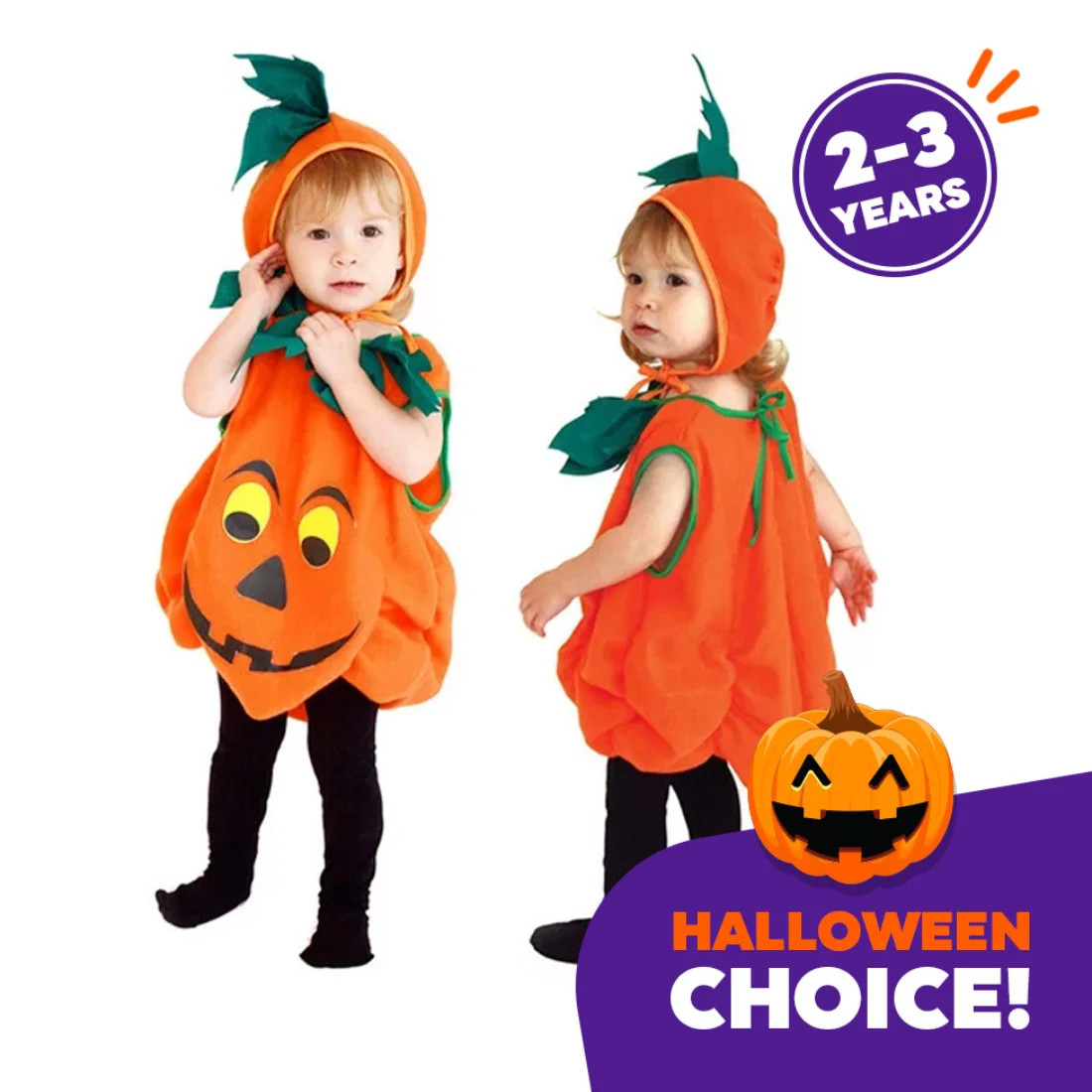 Halloween Pumpkin Costume for Toddlers Baby Boys Girls Kids, Cosplay Pumpkin Cutie Pie Costume Su... | Walmart (US)