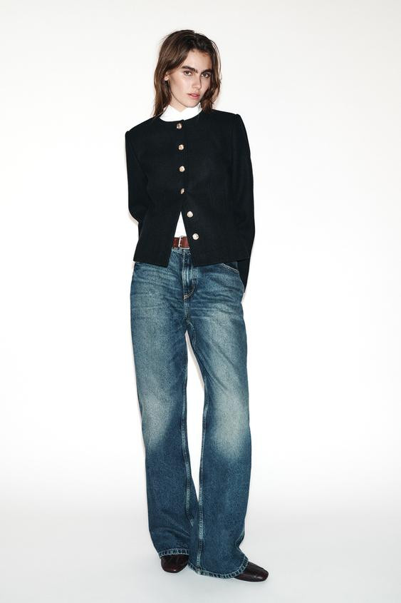 TAILORED ROUND NECK BLAZER | Zara US