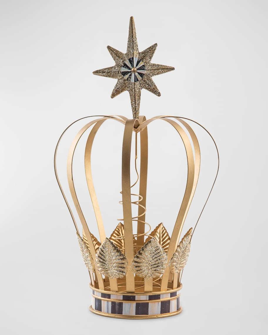 MacKenzie-Childs Glam Up Crown Christmas Tree Topper | Neiman Marcus