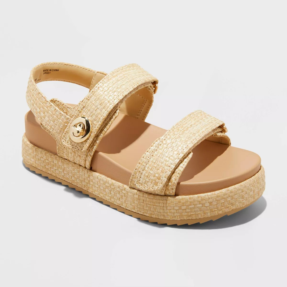 Women's Tanner Platform Double Band Sandals - A New Day™ | Target